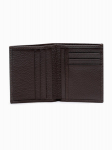 Elegantne meeste nahast vertikaalne portfell Ombre A608, brown