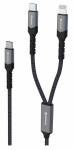 Swissten 2in1 Usb-c / Lightning 100w 1,5m laadimiskaabel