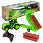 Traktor koos haagisega kaugjuhtimispult komplekt lastele kaugjuhtimispult Click4Toys