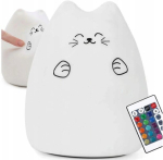LED-&ouml;&ouml;valgus lastele, silikoonist kassike, 15 v&auml;rvi, USB, alates 3. eluaastast