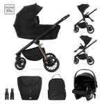 Universaalne jalutusk&auml;ru Lorelli Bianca 3in1 Black