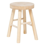 Puidust taburet Nyar, &Oslash; 28 cm, pruun