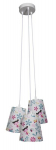 Candellux ripplamp Girl 33-62949, valge/mitmev&auml;rviline