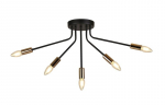 Candellux laelamp Tiara 35-79268, must/kuldne