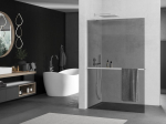 Mexen Kioto+ L du&scaron;isein riiuliga Walk-in 120 x 200 cm, grafiit, kroom - 800-120-123-01-40