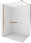 Mexen Kioto+ du&scaron;isein riiuliga Walk-in 90 x 200 cm, h&auml;rmatise klaas, harjatud vask - 800-090-121-65-30, 90 x 200 cm