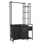 Pesupesemise riiul XYL08 riiulite ja sahtliga, 940 x 390 x 1680 mm