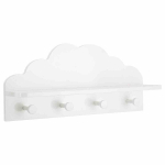 Riidenagi riiuliga Cloud, valge