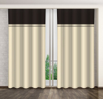 Eurofirany pimendav kardin ZMH-143, 160x250 cm, pruun/liivakarva