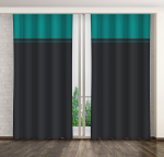 Eurofirany pimendav kardin ZMH-129, 160x250 cm, hall/sinine