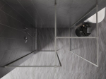 Mexen Kioto-F Walk-in du&scaron;isein raamiga 160 x 105 cm, l&auml;bipaistev 8 mm, harjatud nikkel - 800-160-202-04-97-105