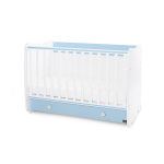 Muudetav lastevoodi Lorelli Dream New, 60x120 cm, valge/helesinine