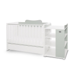 Muudetav lastevoodi Lorelli Multi, 120x60/190x82 cm, valge/heleroheline