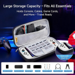 Kaitse&uuml;mbris Nintendo Switch 2 konsoolile, reisikott, k&otilde;va, must &mdash; nintendo switch tarvikud, m&auml;ngude organiseerija, konsooli kott, m&auml;nguri &uuml;mbris, kassettide hoidik, konsooli kaitse, m&auml;nguri vidinad