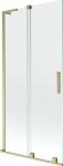 Mexen Velar L vannitoapaneel 2-leheline, l&uuml;kand, 90 x 150 cm, l&auml;bipaistev, harjatud kuldne - 896-090-003-01-55