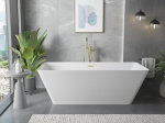 Mexen Velo Slim vabalt seisev vann 170 x 75 cm, valge, &uuml;levool kuldne - 52811707500-50, 170 x 75 cm