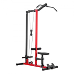 Lat Pulldown masin 137x72x208 cm must punane