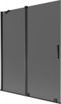 Mexen Velar vannisegisti 2-osaline libistatav 140 x 150 cm, grafiit, must - 896-140-000-41-70