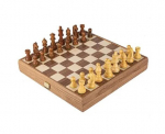 Manopoulos Staunton Walnut puidust malekomplekt 27cm inkrusteeritud lauaga