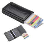 Minimalistlik rahakott/kaardihoidja, vargusvastane , RFID blokeerimine , Sesutes , 1 tk, Juoda