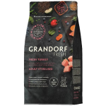 Grandorf Cat Fresh V&auml;rske Kalkun ja Bataat Steriliseeritud Kassidele 2kg