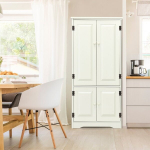 Hoiukapp, 59x32x123 cm, Must/Valge