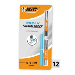 Bic automaatsed pliiatsit&auml;ited kustutuskummiga, 0,7mm, 12 tk.