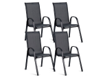 4-osaline aiatoolide komplekt Funfit Garden (v&auml;rv: must)