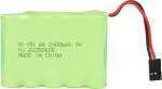 YUNIQUE GREEN-CLEAN-POWER &ndash; 6V 2400mAh NiMH vastuv&otilde;tu aku Hitec pistikuga &ndash; Laetav AA akupakk