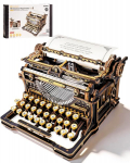 3D-puidust mehaaniline konstrueerimiskomplekt ROKR Typewriter (Classic Version), LK703B, 320 osa