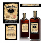 10x Sildid "bimberis made in secret" pudelitele