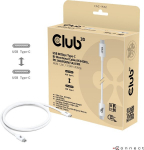 Club3D Kabel USB 80Gbps zertifi. PD240W/8K240Hz 1 2m weis retail