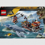 LEGO&reg; Jurassic World Mosasaurus Dinosaur Boat Attack Toy 77983