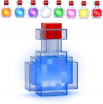 Minecrafti &ouml;&ouml;lamp, 8 v&auml;rvi, usb laadimine