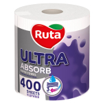 Paberr&auml;tikud Ruta Ultra, 3-kihilised valged, 1 rull