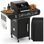 balloonk&uuml;tusega grill Varen 3.0 Black, 10 kW, 2+1 p&otilde;letit