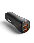 Spigen Essential EV302 - Autolaadija 2x USB-A 30 W (must)