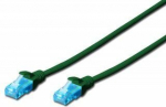 Patchcord Digitus Utp kat. 5e 0,5m Pvc roheline (8 tk.)