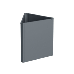 Metallist lillepott HATIS, 71,5 x 61,5 x 77 cm, antratsiit