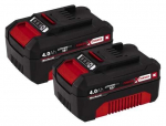 Einhelli topeltaku 2 x 4,0 Ah Twinpack PXC (Liitium-ioon, 18V, k&otilde;igi Einhell PXC seadmete jaoks)