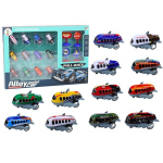 Set of 12 Toy Cars, Powered Planes, 5cm road signs