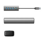 Orico 4x Usb-a 3,0 5 Gbps alumiiniumjaotur