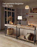 Konsoollaud 30x100x80cm., helepruun/must