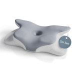 Kaelapadjad 2 tk 63x41x14 cm valge/hall