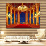 Ballisaal Lossi Taust Kangas, Printsessipeo jaoks Pickify, 180*110cm/70.8*43.3inch