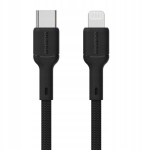 Dudao L9x Usb-c - Lightning 30w 1m kaabel, must