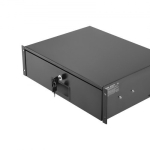 Rack Mount sahtel, 48.2x35 cm, lukustatav, teras