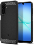 Samsung Galaxy A17 musta matine Spigen telefoni korpus