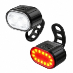 Jalgratta LED esilaterna komplekt, USB, 2 tk.