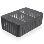 V&uuml;rtside organiseerimise konteiner hall 24.5x16x 8 cm, Prieskonių dėžutė organizatorius pilkas 24,5x16x8 cm